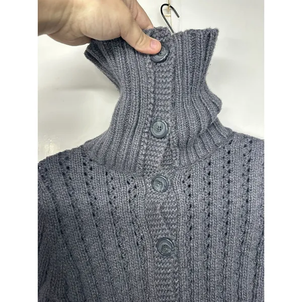 American Eagle Women’s Chunky Knit Cardigan Sweater Button Front Size Small - Image 4