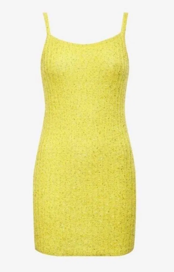 Rumored Yellow Palm Beach Mini Dress Size XS - Image 4