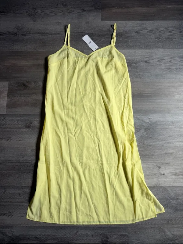Urban Outfitters Yellow Midi Slip Dress NEW Large Adjustable Summer - Image 4