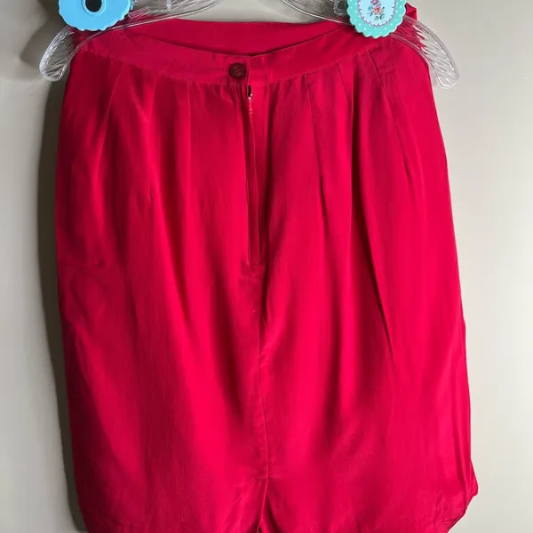 Lord & Taylor silk skirt Red Size 12 - Image 8