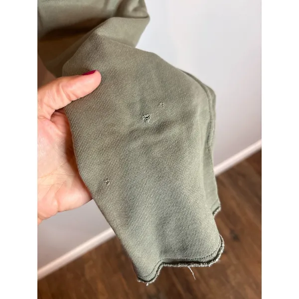 Aerie khaki green cropped sweatpants - Image 4