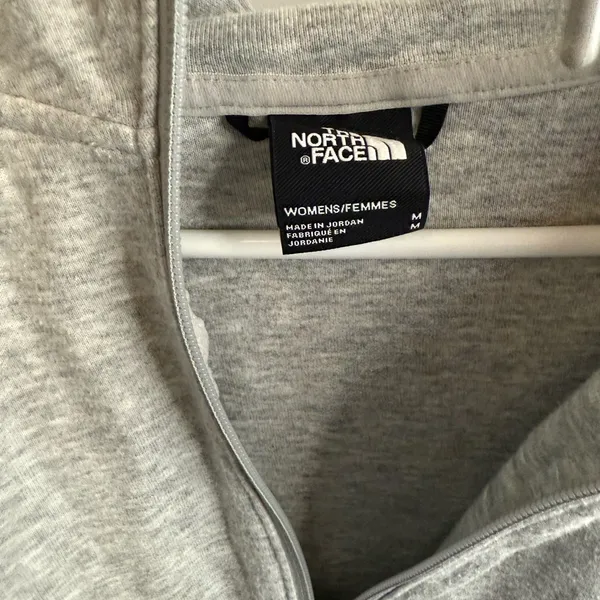 Women grey the North Face full zip hoodie - Image 6