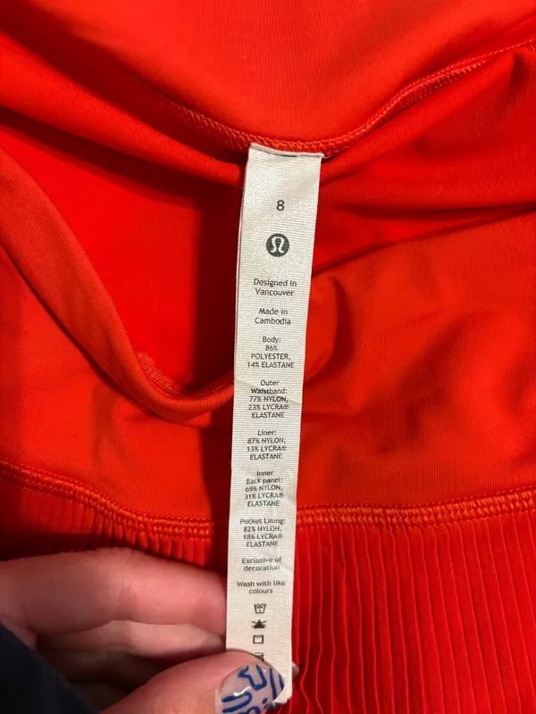 Lululemon Pleat To Street Skirt red - Image 4