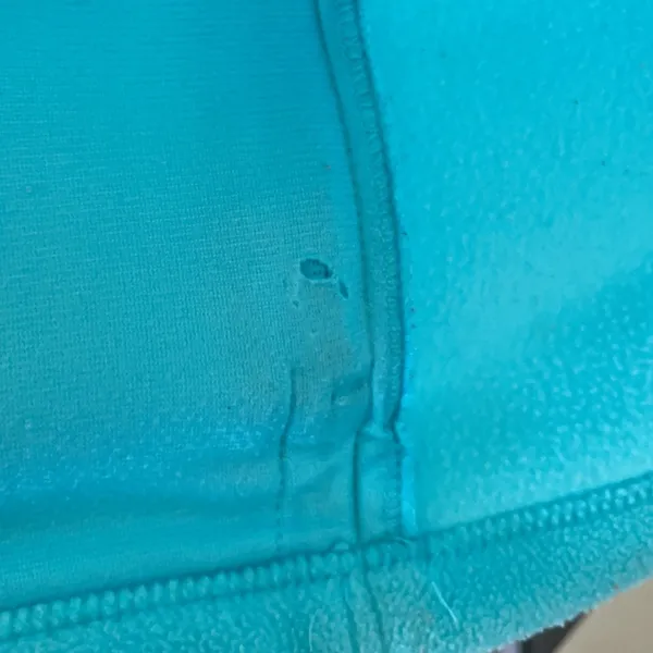 Columbia Aqua Blue Fleece Full Zip Jacket Medium - Image 6