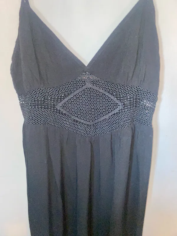 Long Black Maxi Dress Size M - Image 3
