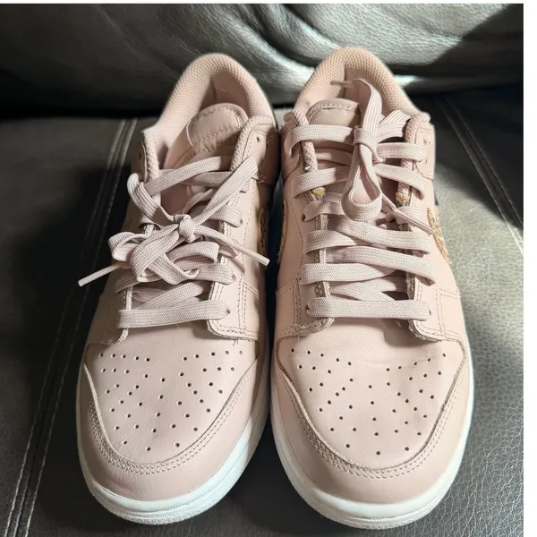 Nike Dunk SE Low Primal Pink Sneakers Animal Print Metallic Swoosh DD7099-200 - Image 5
