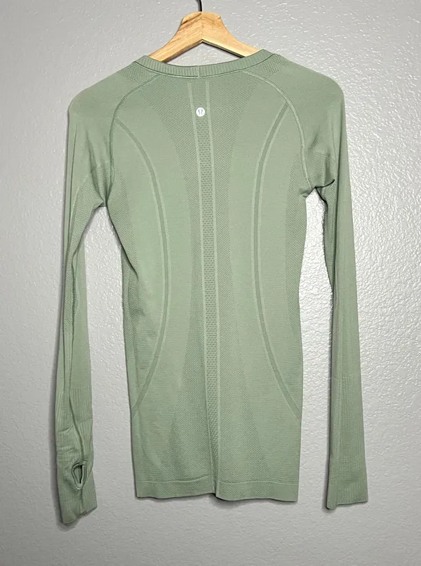 Lululemon Green Swiftly Tech Long Sleeve - Image 3