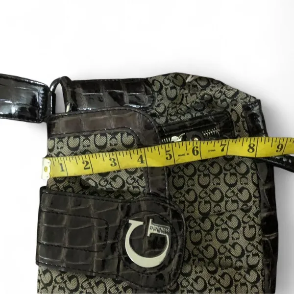 Vintage Guess Y2K Faux Leather Shoulder Hand Bag Purse Gothic Mcbling Emo Whimsy Grunge 2000s - Image 5
