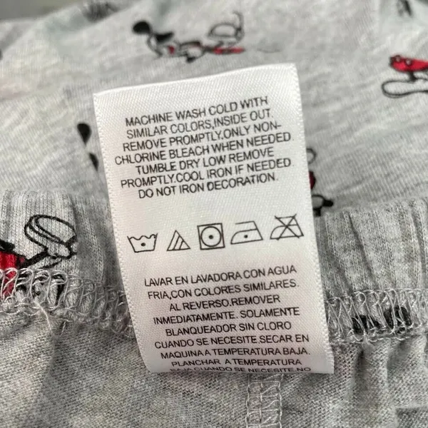 Disney Mickey Mouse Juniors Size Medium Gray Pajama Lounge Pants Novelty Sleep - Image 7