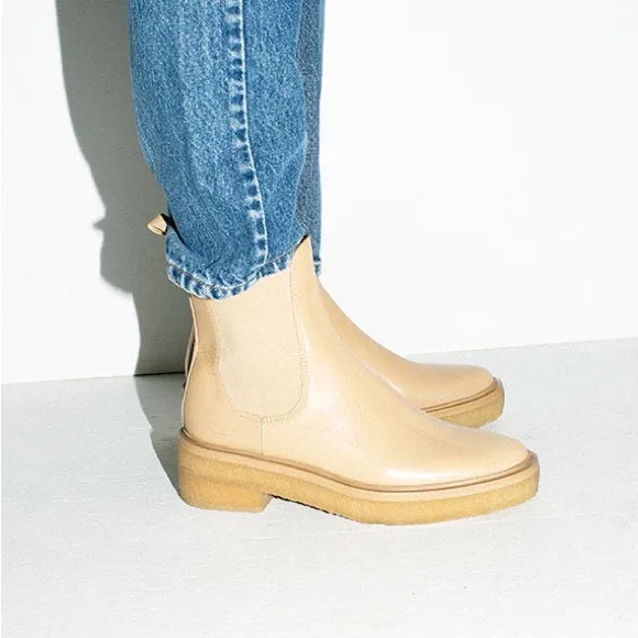 Loeffler Randall Raquel Khaki Crepe‎ Sole Chelsea Boot Womens Size 5.5 - Image 3