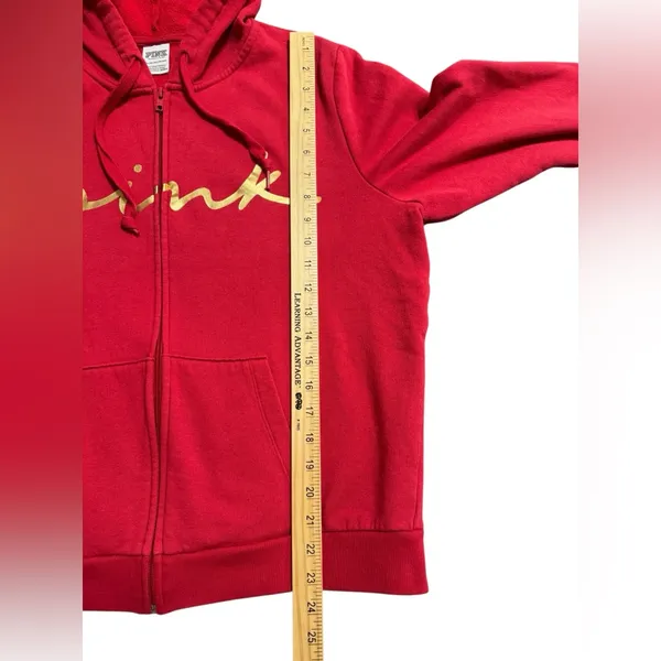 Victoria’s Secret PINK Full Zip Hoodie With Gold Foil - Image 8