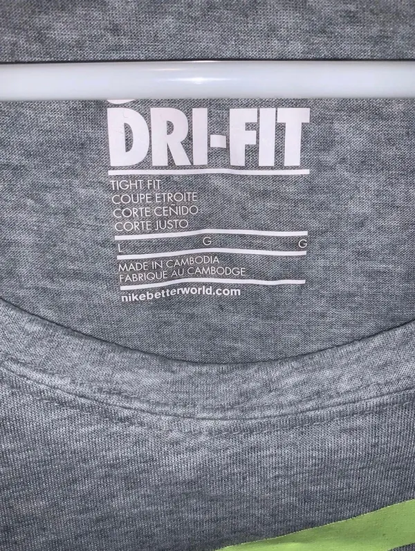 Nike Dri-FIT Crop Top Shirt US L - Image 4