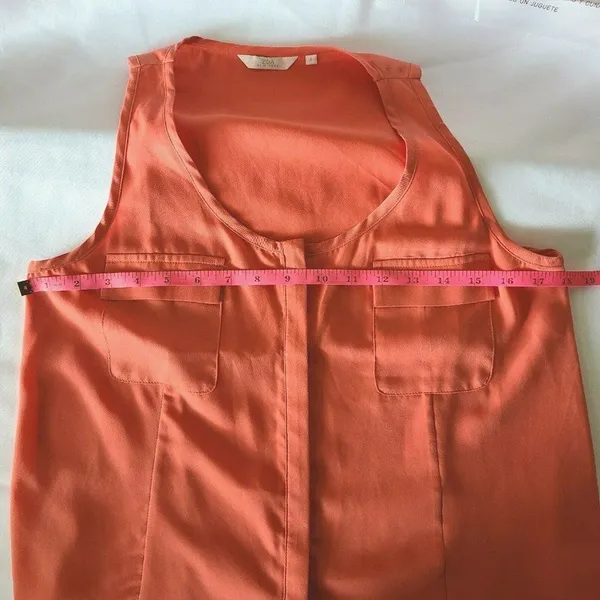 Zoa New York Sleeveless top‎ Coral Size Small - Image 8