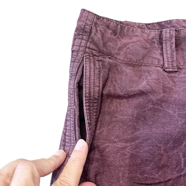 Free People Shorts Sz 0 Purple NWT Low Rise Button Fly Point Dume Chino Festival - Image 6