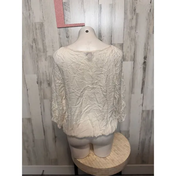 Arizona Jeans White blouse size large - Image 5