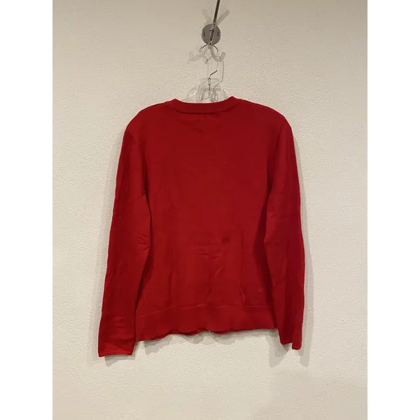 Petal + Pup Abner Cardigan Sweater Womens Small Red Crew Neck Button Knit - Image 4