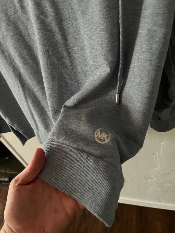 Michael Kors blue half zip sweater  - Image 4