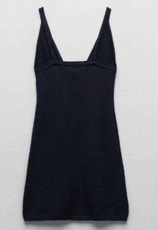 Zara ‼️ Knit Tie Front Mini Dress‼️ - Image 3