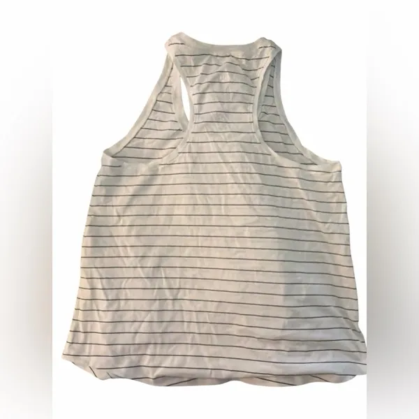 Lululemon Striped White Tank Top - Image 2