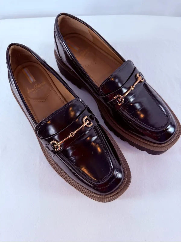 Sam‎ Edelman Laurs Platform Lug Sole Horsebit Loafer in Black Size 7.5 - Image 3