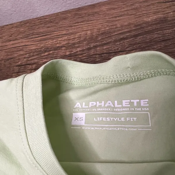 Alphalete Light Green T-Shirt - Image 5