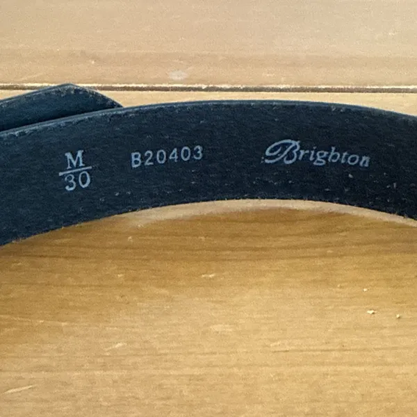 Brighton Belt Black Leather Studded Detail Women Size‎ M-30 B20403 - Image 4