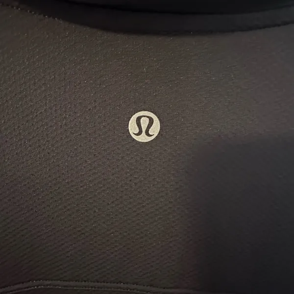 Lululemon‎ Quick Dry Short Sleeve Quick Dry Straight Hem Jacquard Size 12 Preppy - Image 5
