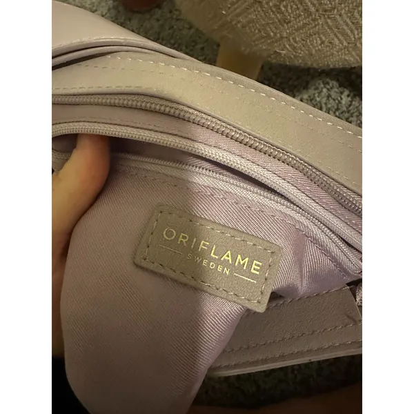 Oriflame Sweden Mauve Vegan Leather Shoulder Baguette Bag - Image 4