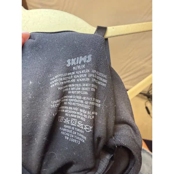 SKIMS‎ Sculpting Bodysuit Mid Thigh with Snaps Onyx Black Womens Size M - Image 3