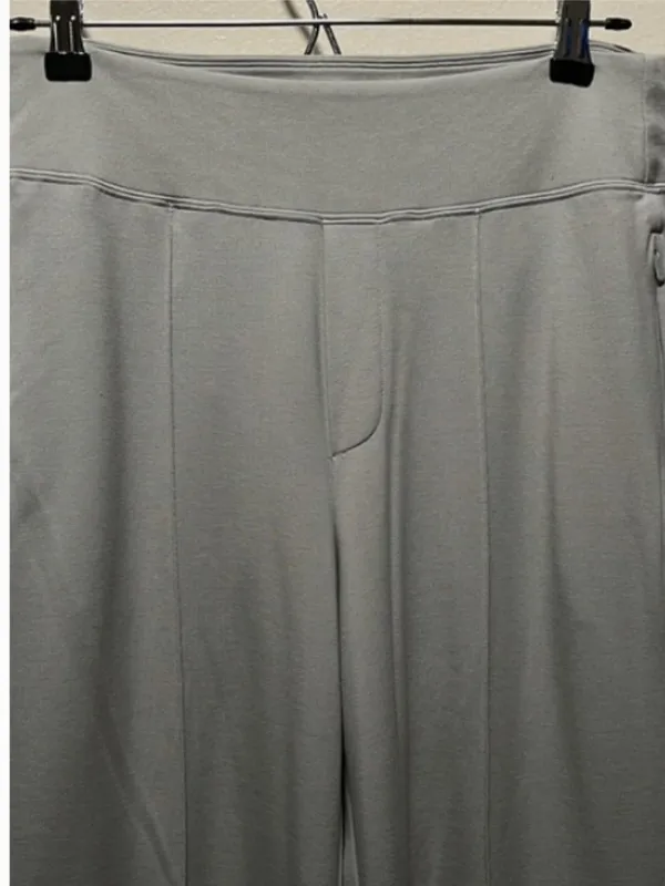 ATHLETA Venice High Rise Wide Leg Pant, Light Grey, Size 10 - Image 3
