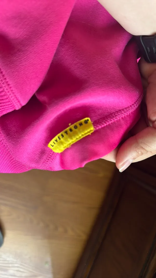 Nike LIVESTRONG Therma-FIT Pink Hoodie Women’s Large L Fleece Athletic Sweatshirt - Image 7