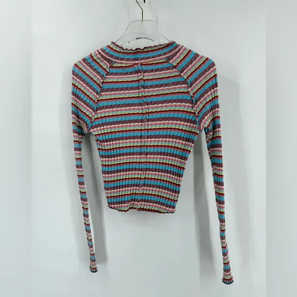 Free‎ People Mirror Tee in Blue size small - Image 4