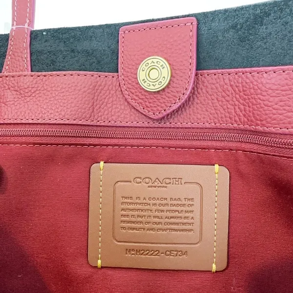 NWT Coach Kia Leather Tote In Colorblock‎ - Image 7