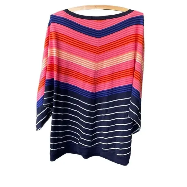 Talbots size XL chevon striped dolman sleeves sweater. - Image 2
