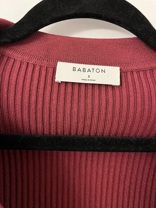 Babaton Aritzia Sculpt Knit Top Collared - Image 3