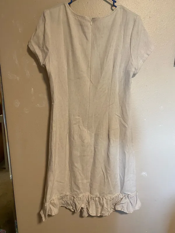 Light Tan Dress Size M - Image 2
