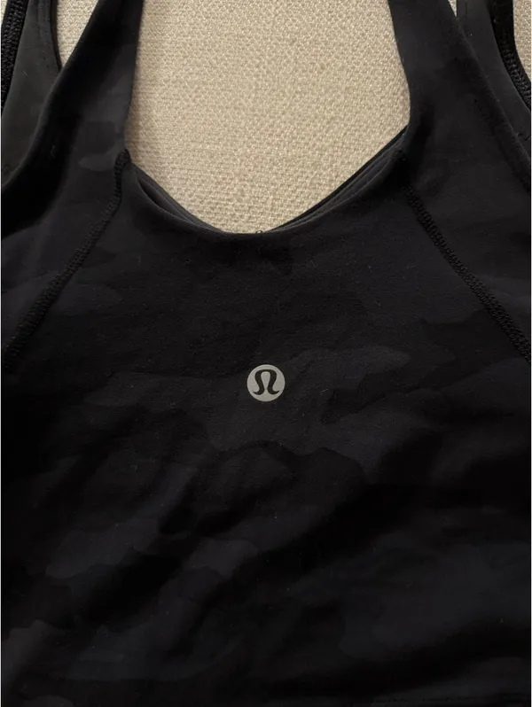 Black Lululemon Camouflage Leggings and Tank Set - Image 7