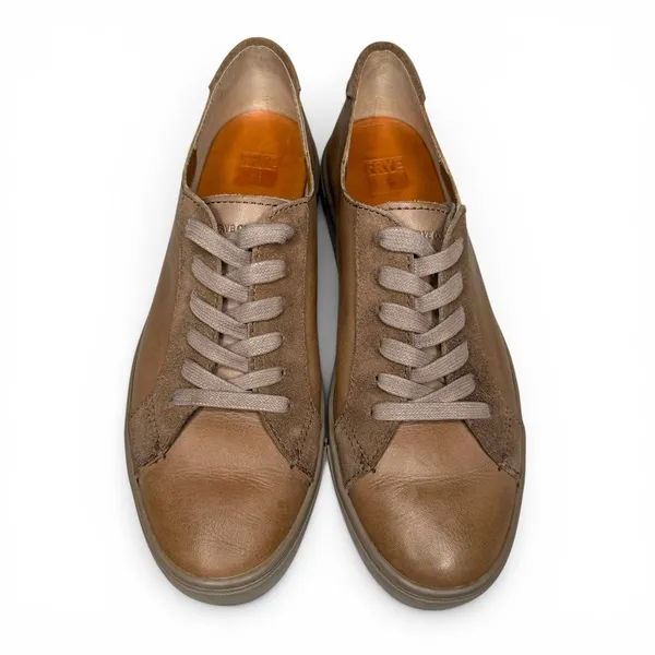 FRYE Gemma Ivy Low Lace Sneaker Taupe Brown Casual Leather Shoe Women's 9‎ M - Image 4