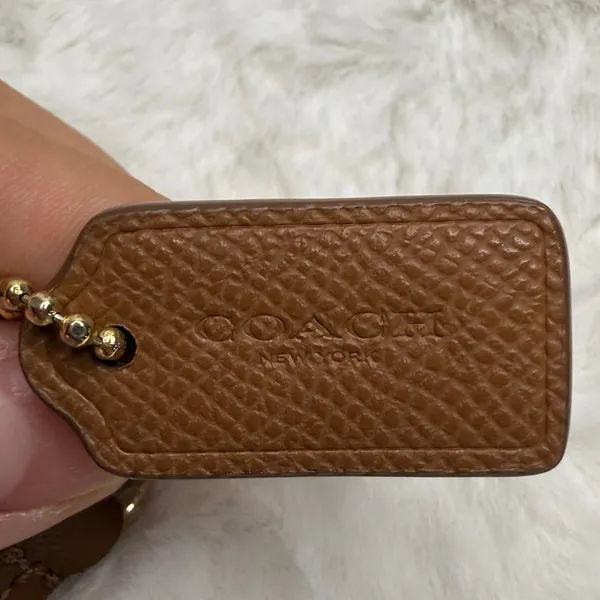 Coach Brown Replacement Hangtag Wristlet Strap - Image 4