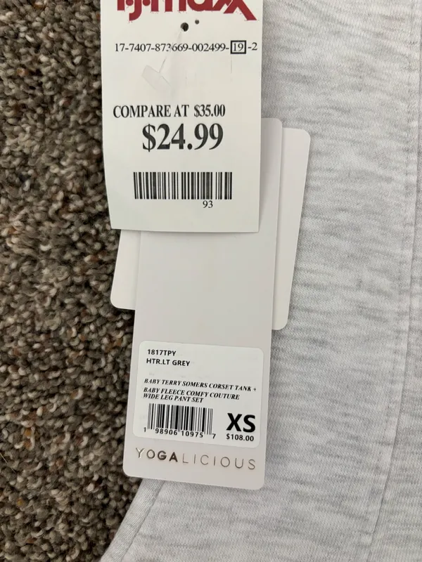 Yogalicious Heather Grey Tank Top - Image 4