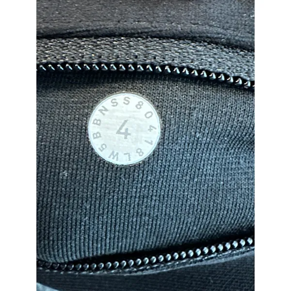 Lululemon Black‎ Zoned In Tight Leggings Perforated Ankle Size 4 - Image 2