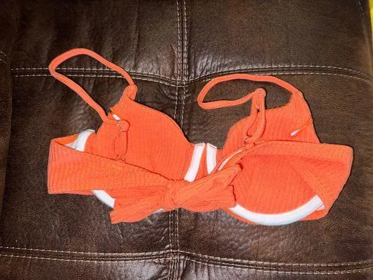 SheIn Coral bikini push up top - Image 3