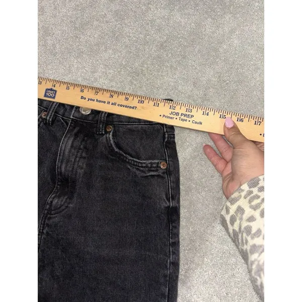 zara‎ black straight jeans distressed size 0 EUC - Image 7