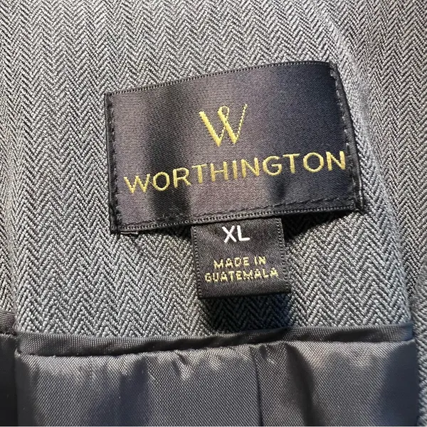 Worthington Blazer Jacket Women’s Size XL Gray Lined Career Office‎ Business - Image 6