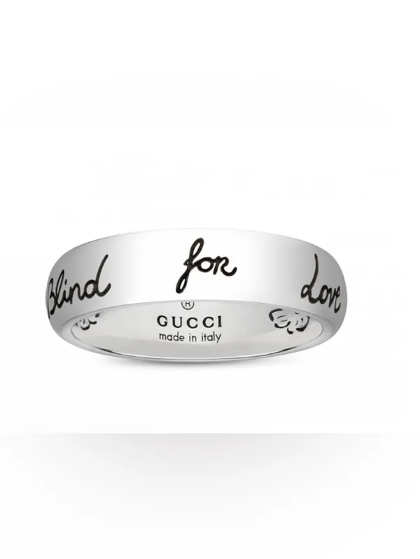 Gucci Blind for Love Ring Silver Ag 925 455247 - Image 3