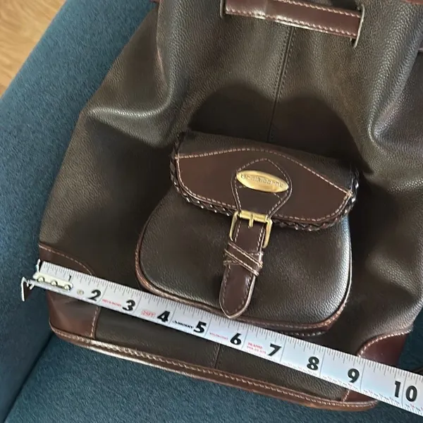 Liz Claiborne leather brown backpack - Image 3