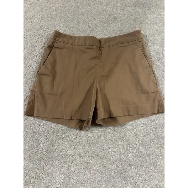 Everlane Khaki High‎ Waist Size 6 Side Zip up Shorts Pockets - Image 2