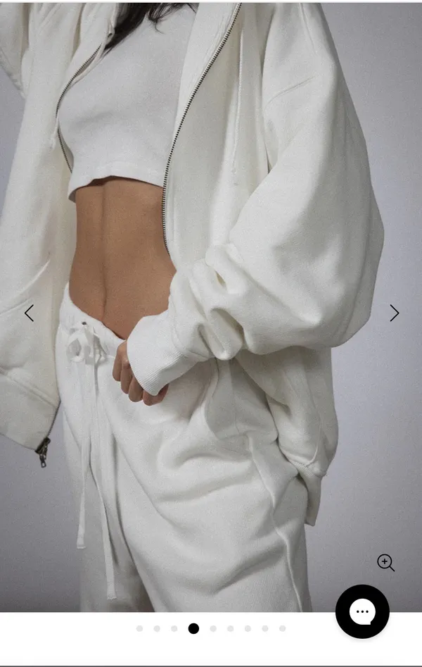 Elwood Core Zip Hoodie White Size L - Image 3