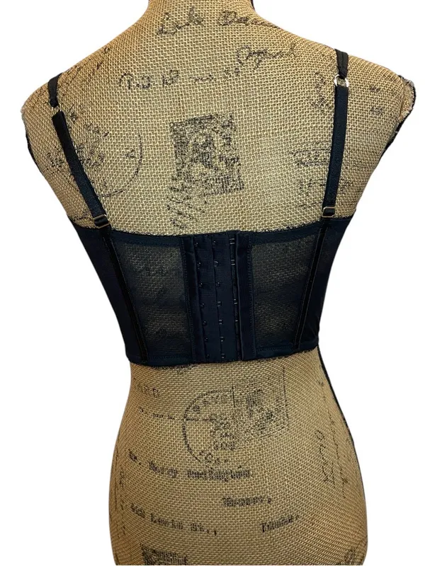 Victoria's Secret Very Sexy Floral Embroidery Corset Top Size - Image 4