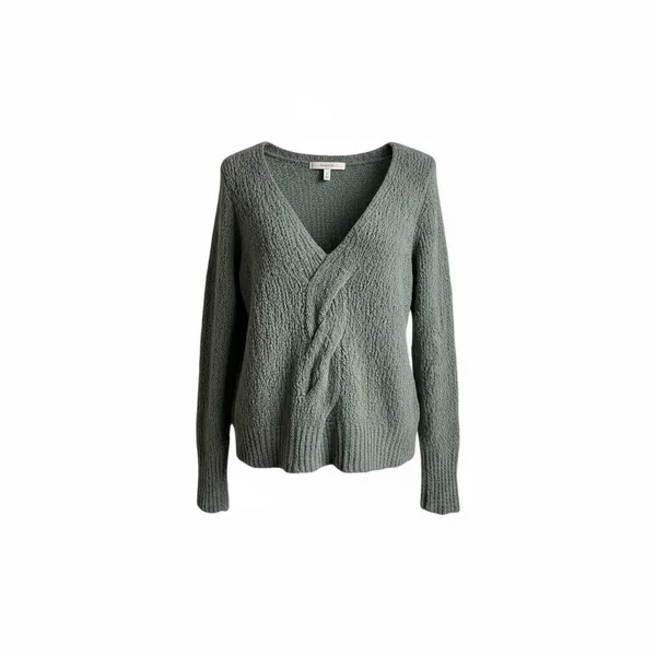 Kaisley Boutique Loose Knit Sweater‎ Size Large Sage Green - Image 2